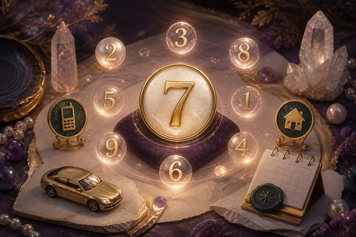 Lucky Number Consultation consultation setting and symbolic materials